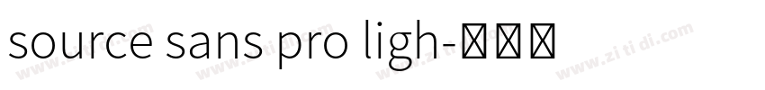 source sans pro ligh字体转换